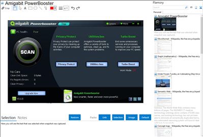 Amigabit PowerBooster - Flamory bookmarks and screenshots