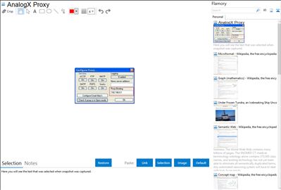 AnalogX Proxy - Flamory bookmarks and screenshots