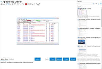 Apache log viewer - Flamory bookmarks and screenshots