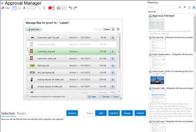 Approval Manager - Flamory bookmarks and screenshots