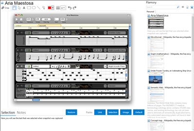 Aria Maestosa - Flamory bookmarks and screenshots