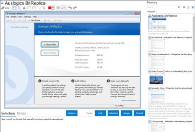 Auslogics BitReplica - Flamory bookmarks and screenshots