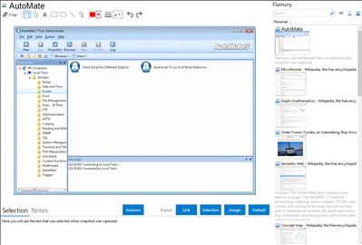 AutoMate - Flamory bookmarks and screenshots