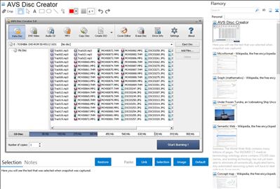 AVS Disc Creator - Flamory bookmarks and screenshots