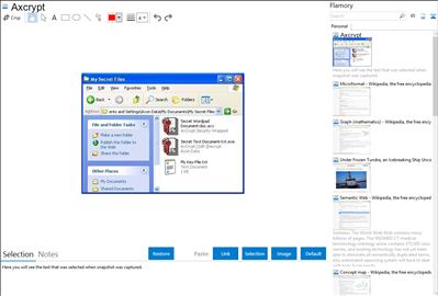 Axcrypt - Flamory bookmarks and screenshots
