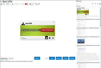 Bart VPN - Flamory bookmarks and screenshots