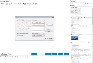 BarTab - Flamory bookmarks and screenshots