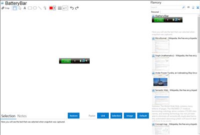 BatteryBar - Flamory bookmarks and screenshots
