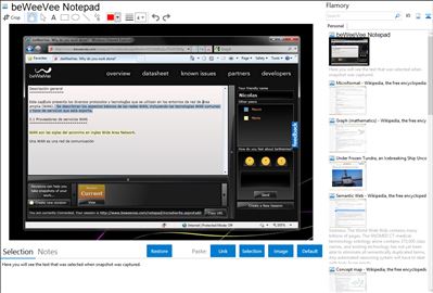 beWeeVee Notepad - Flamory bookmarks and screenshots