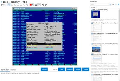 BEYE (Binary EYE) - Flamory bookmarks and screenshots