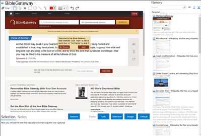 BibleGateway - Flamory bookmarks and screenshots