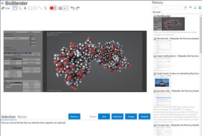 BioBlender - Flamory bookmarks and screenshots