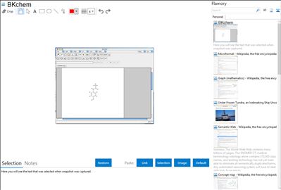 BKchem - Flamory bookmarks and screenshots