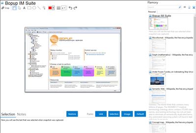 Bopup IM Suite - Flamory bookmarks and screenshots