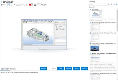 Bricscad - Flamory bookmarks and screenshots