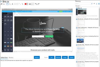 Brix.io - Flamory bookmarks and screenshots
