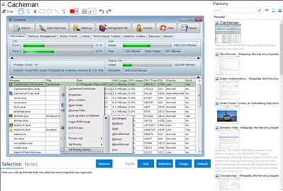 Cacheman - Flamory bookmarks and screenshots