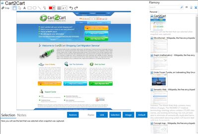 Cart2Cart - Flamory bookmarks and screenshots