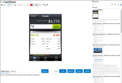 CashBase - Flamory bookmarks and screenshots