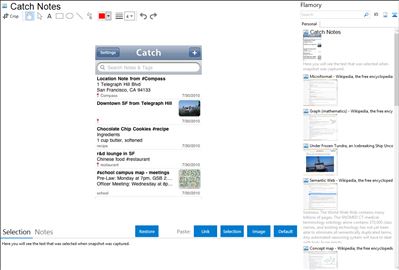Catch Notes - Flamory bookmarks and screenshots