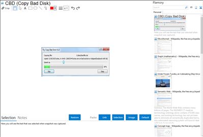 CBD (Copy Bad Disk) - Flamory bookmarks and screenshots