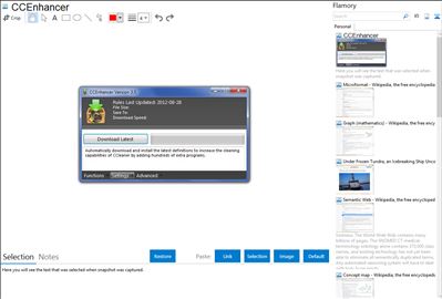 CCEnhancer - Flamory bookmarks and screenshots