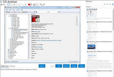 CD Archiver - Flamory bookmarks and screenshots