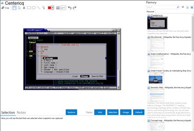 Centericq - Flamory bookmarks and screenshots