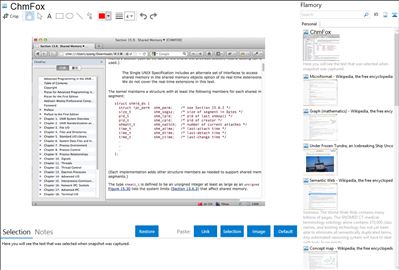 ChmFox - Flamory bookmarks and screenshots