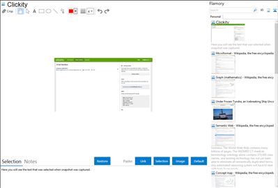 Clickity - Flamory bookmarks and screenshots
