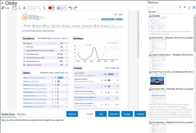 Clicky - Flamory bookmarks and screenshots