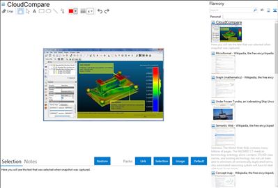 CloudCompare - Flamory bookmarks and screenshots