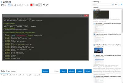 cmder - Flamory bookmarks and screenshots