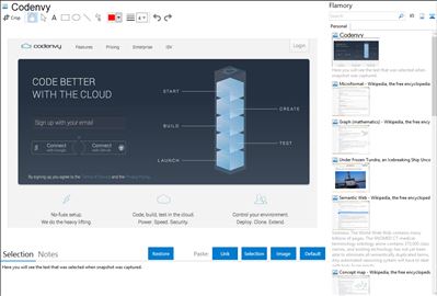 Codenvy - Flamory bookmarks and screenshots