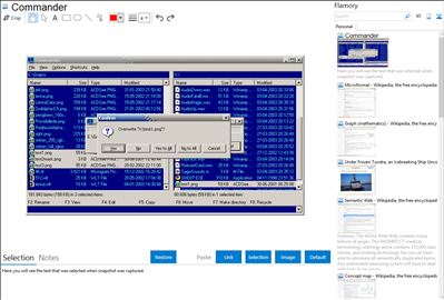 Commander - Flamory bookmarks and screenshots