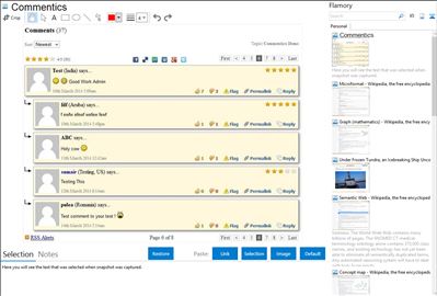 Commentics - Flamory bookmarks and screenshots