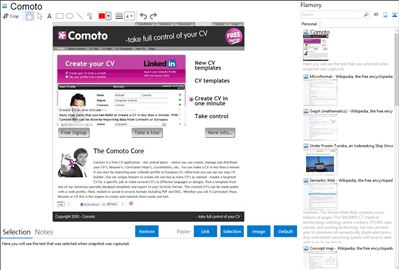 Comoto - Flamory bookmarks and screenshots