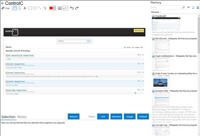 ControlC - Flamory bookmarks and screenshots