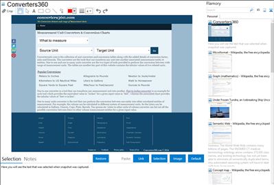 Converters360 - Flamory bookmarks and screenshots