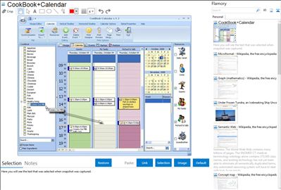 CookBook+Calendar - Flamory bookmarks and screenshots