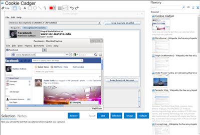 Cookie Cadger - Flamory bookmarks and screenshots
