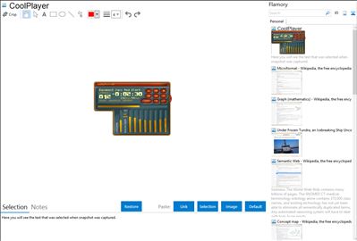CoolPlayer - Flamory bookmarks and screenshots