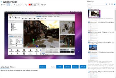 Coppercube - Flamory bookmarks and screenshots