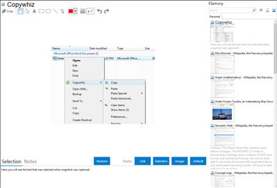Copywhiz - Flamory bookmarks and screenshots