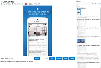 Crowdbase - Flamory bookmarks and screenshots