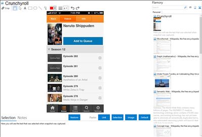 Crunchyroll - Flamory bookmarks and screenshots