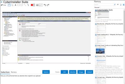 CyberInstaller Suite - Flamory bookmarks and screenshots