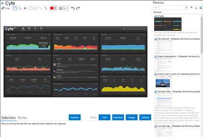 Cyfe - Flamory bookmarks and screenshots