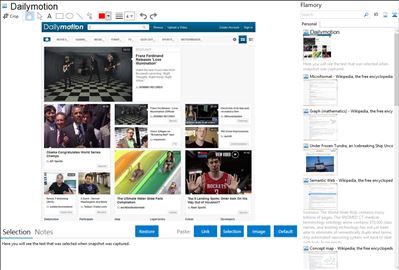 Dailymotion - Flamory bookmarks and screenshots