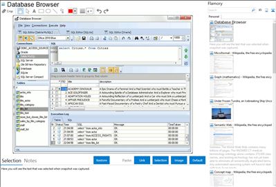 Database Browser - Flamory bookmarks and screenshots